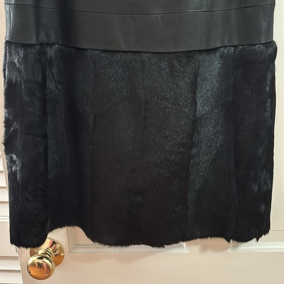 Theory leather & fur dress - Picture 3 of 7